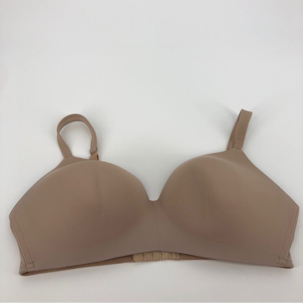 Cacique Lightly Lined T-Shirt No Wire Bra 40DD Nude‎ Beige Tan